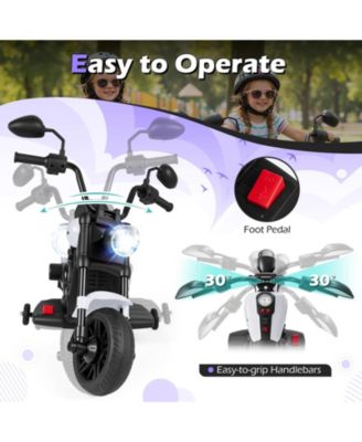 6V Kids Motorcycle with Headlight and Music and Training