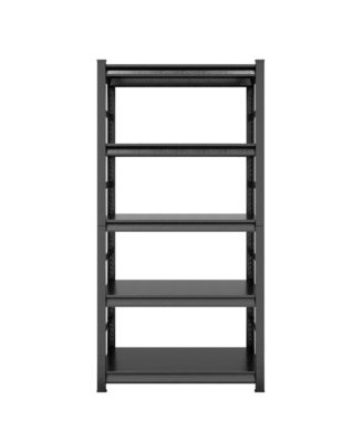 5-Tier Storage Rack, Heavy-Duty Metal Shelving Unit with Adjustable Shelves for Garage, Warehouse and Commercial Use