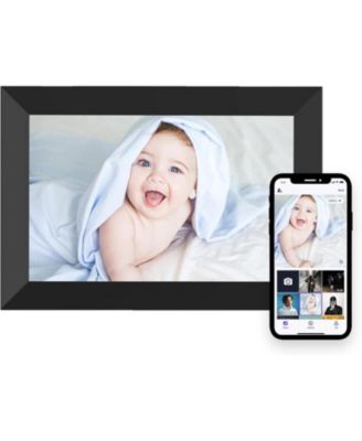 10.1 Inch Smart Digital Picture Frame with 1280x800 HD IPS Touch Screen Auto Rotate Slideshow and App Control for Instant Photo Sharing