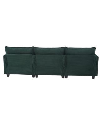Oversized Modular Sectional Sofa with Movable Ottoman