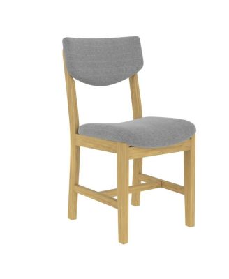 Rustic Farmhouse 4-Piece Dining Chair Set with Fabric Cushion