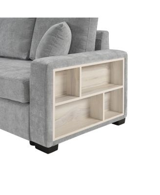  Modern  Modular Upholstered 3-Seater Sofa Couch with Storage