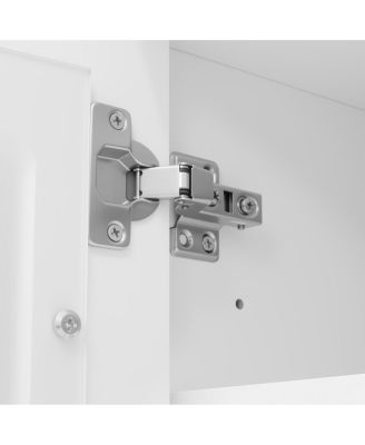 W Entertainment Center with Bookshelves & Glass Cabinets