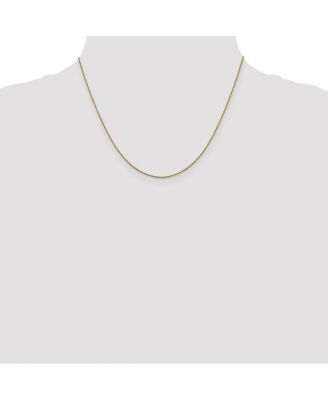 Solid 18k Yellow Gold Italian Sparkle-Cut 1.1mm Cable Chain Necklace 16 -24 Inches Chain Necklace