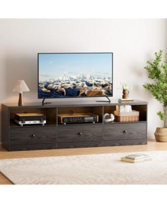70" TV Stand with Storage Drawer, Entertainment Center for TVs up to 80", Modern TV Stands for Living Room