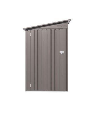 Durable Galvanized Steel Outdoor Storage Shed with Vented Roof
