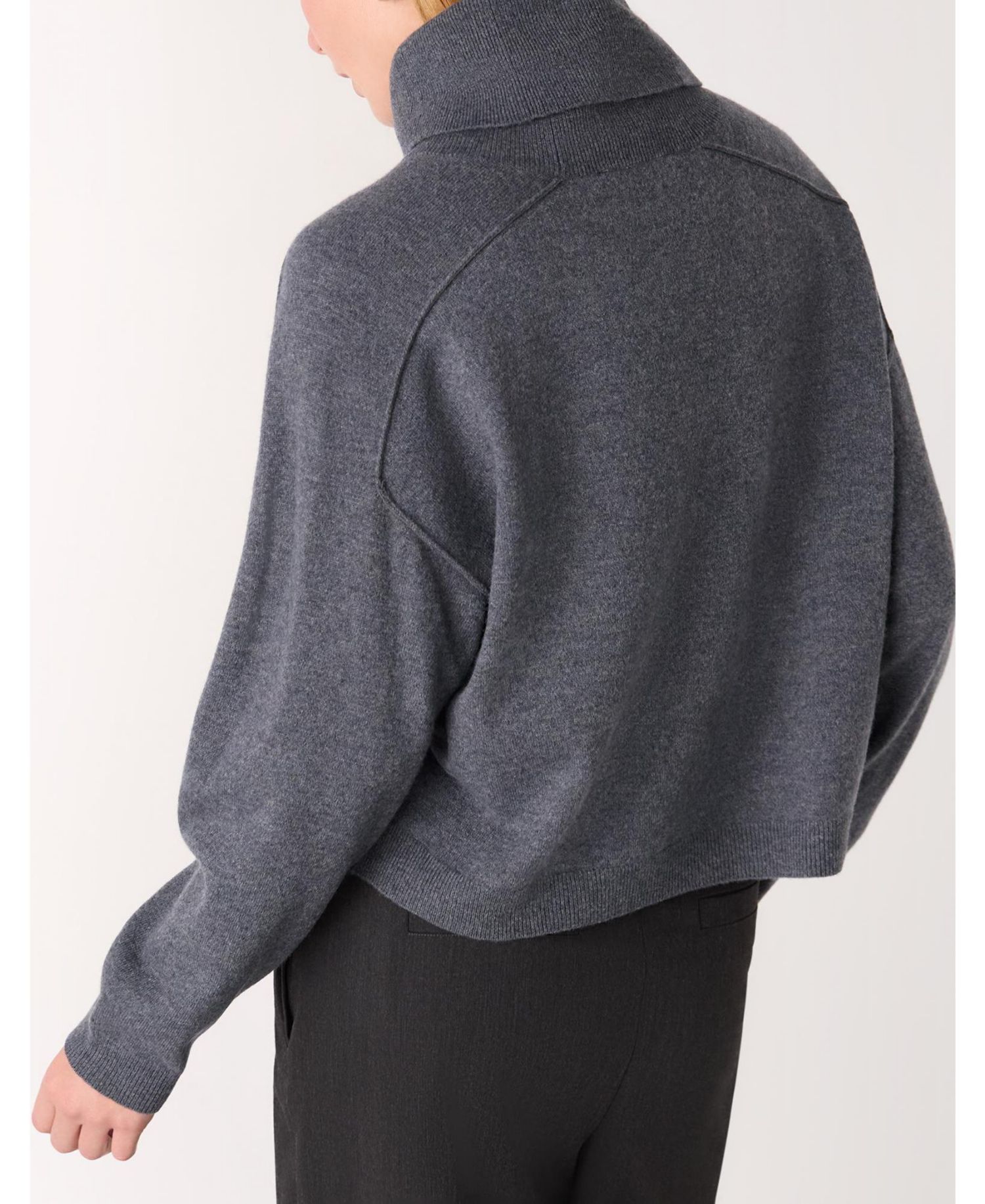 Women's Wool Cowl Neck Knit Sweater