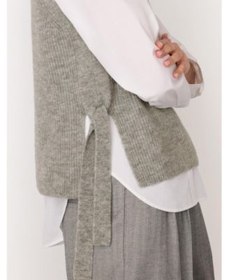 Women's Wool Mix Side Tie Detail Tank