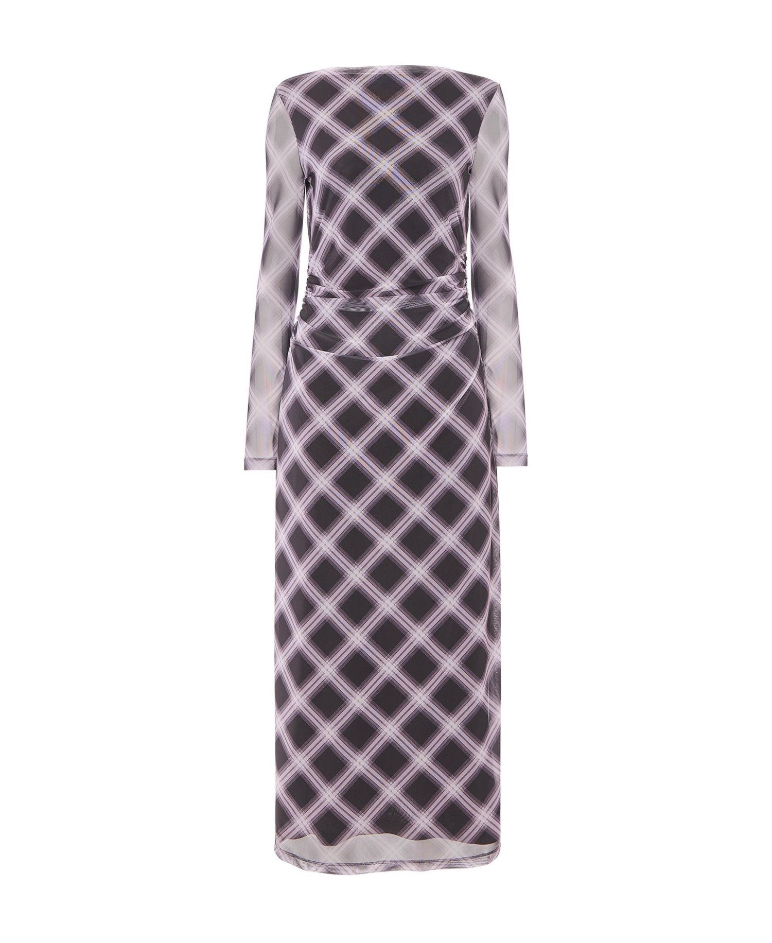 Women's Check Mesh Dress