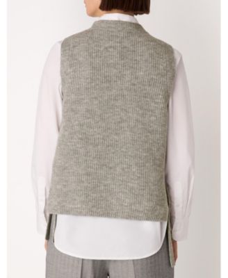 Women's Wool Mix Side Tie Detail Tank