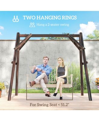 660lbs Porch Swing Frame, Swing Chair Sd Only for DIY Painting