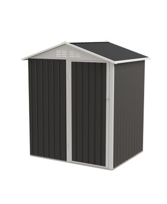 Outdoor Storage Shed with Hinge Door for Backyard & Lawn