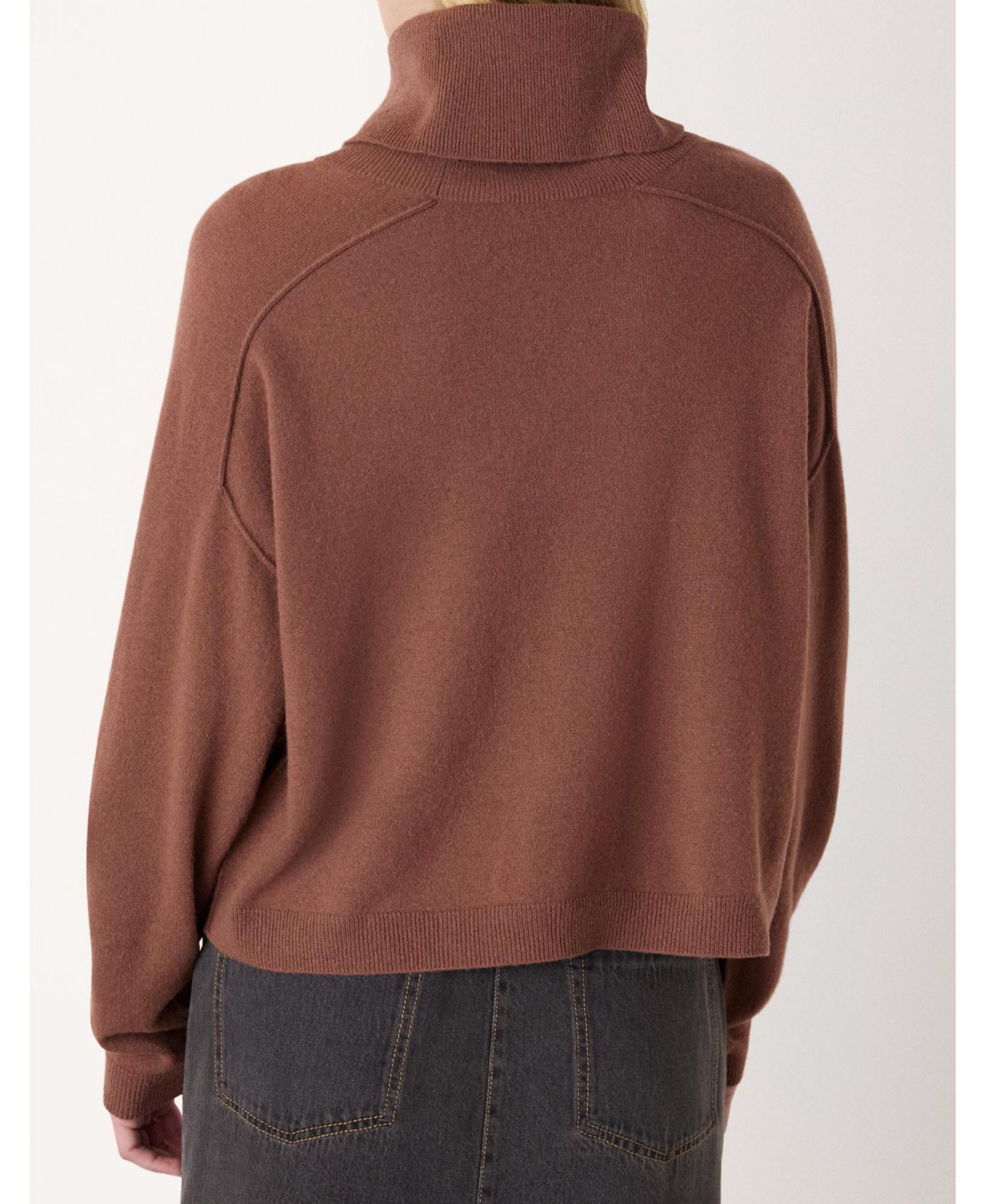 Women's Wool Cowl Neck Knit Sweater