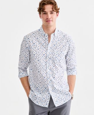 Men's Long Sleeve Poplin Shirt