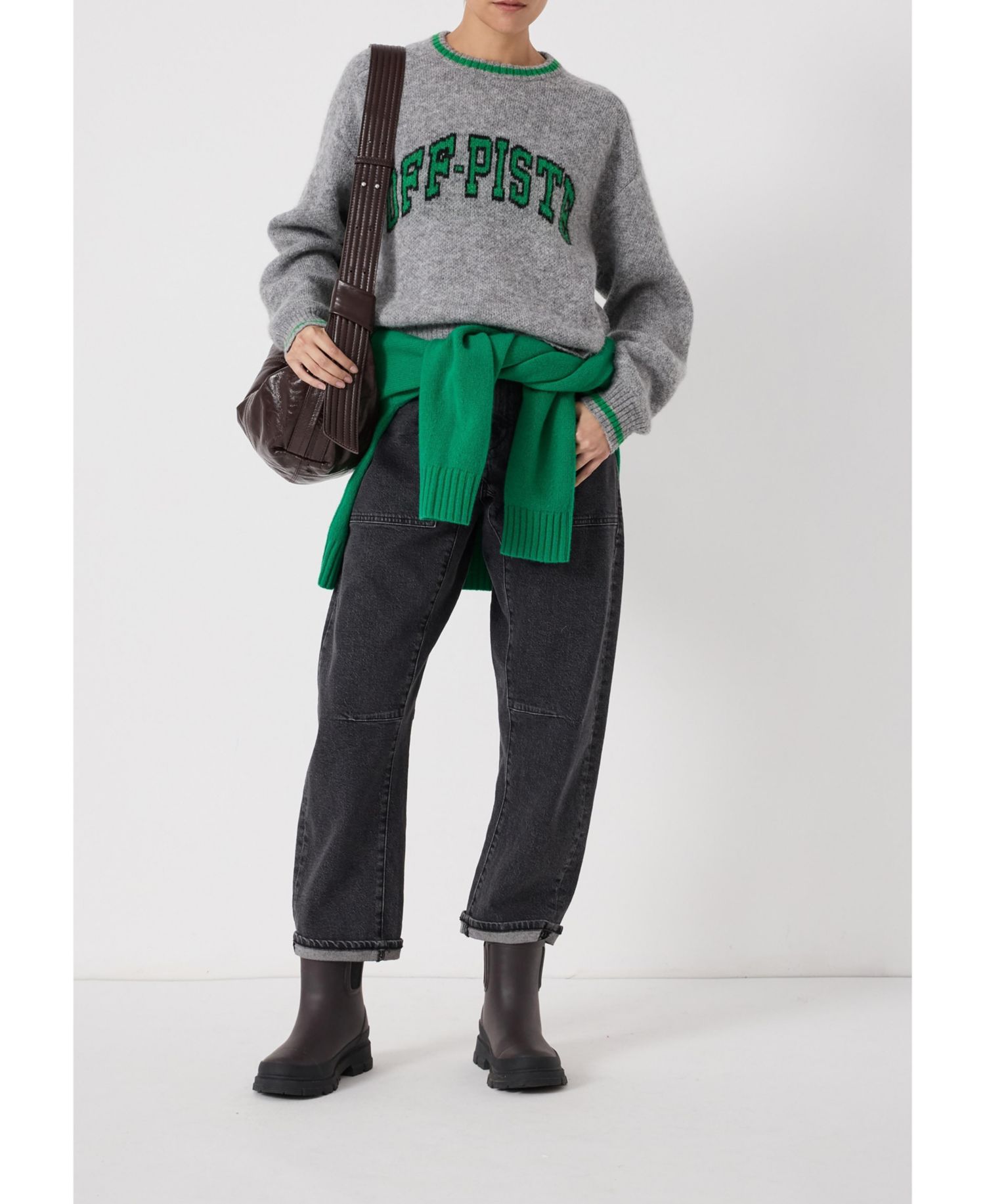 Women's Ellis Wool Blend Off-Piste Motif Sweater