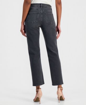 Women's High-Rise Straight Ankle Jeans