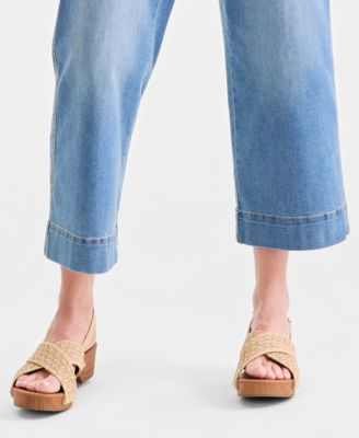 Women's High Rise Pull-On Cropped Jeans