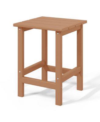 5-Piece Adirondack Chair with Folding Ottoman and Table Set