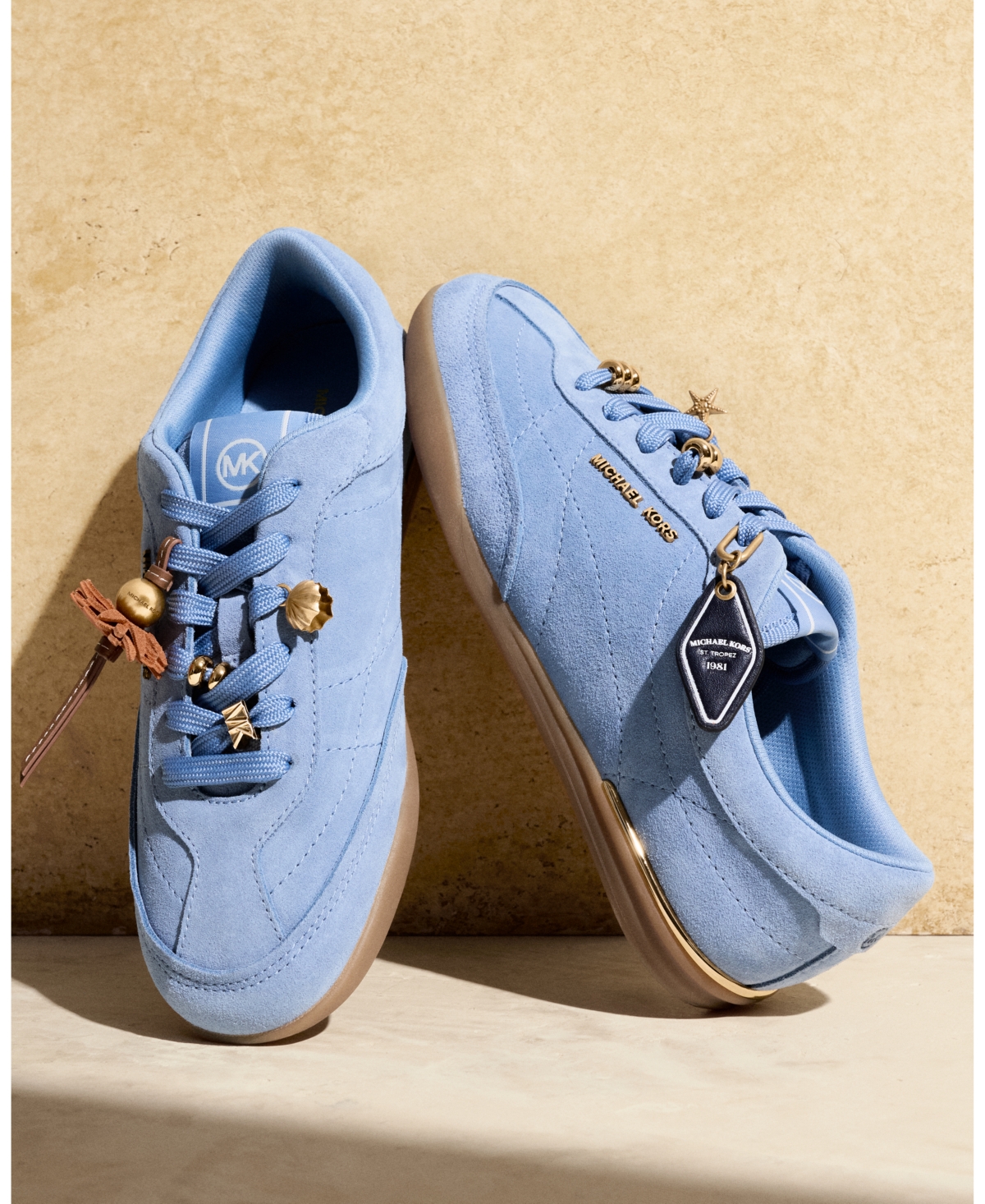 Michael Kors Women's Almond Toe Nolan Lace Ups Sneakers