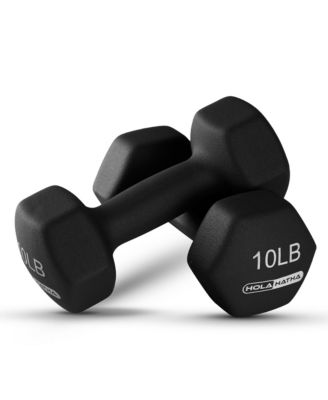 2, 3, 5, 8 & 10 Pound Neoprene Dumbbell Weight Set with Storage Rack