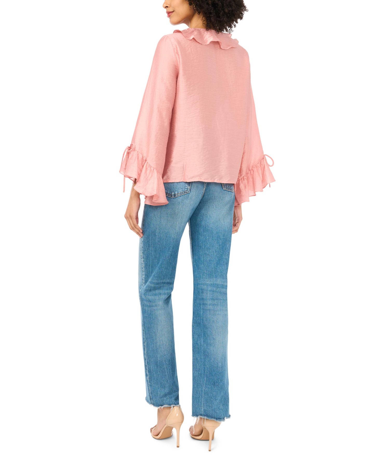 Женский топ Vince Camuto Long-Sleeve, цвет: Коралловый сумеречный — фото 4