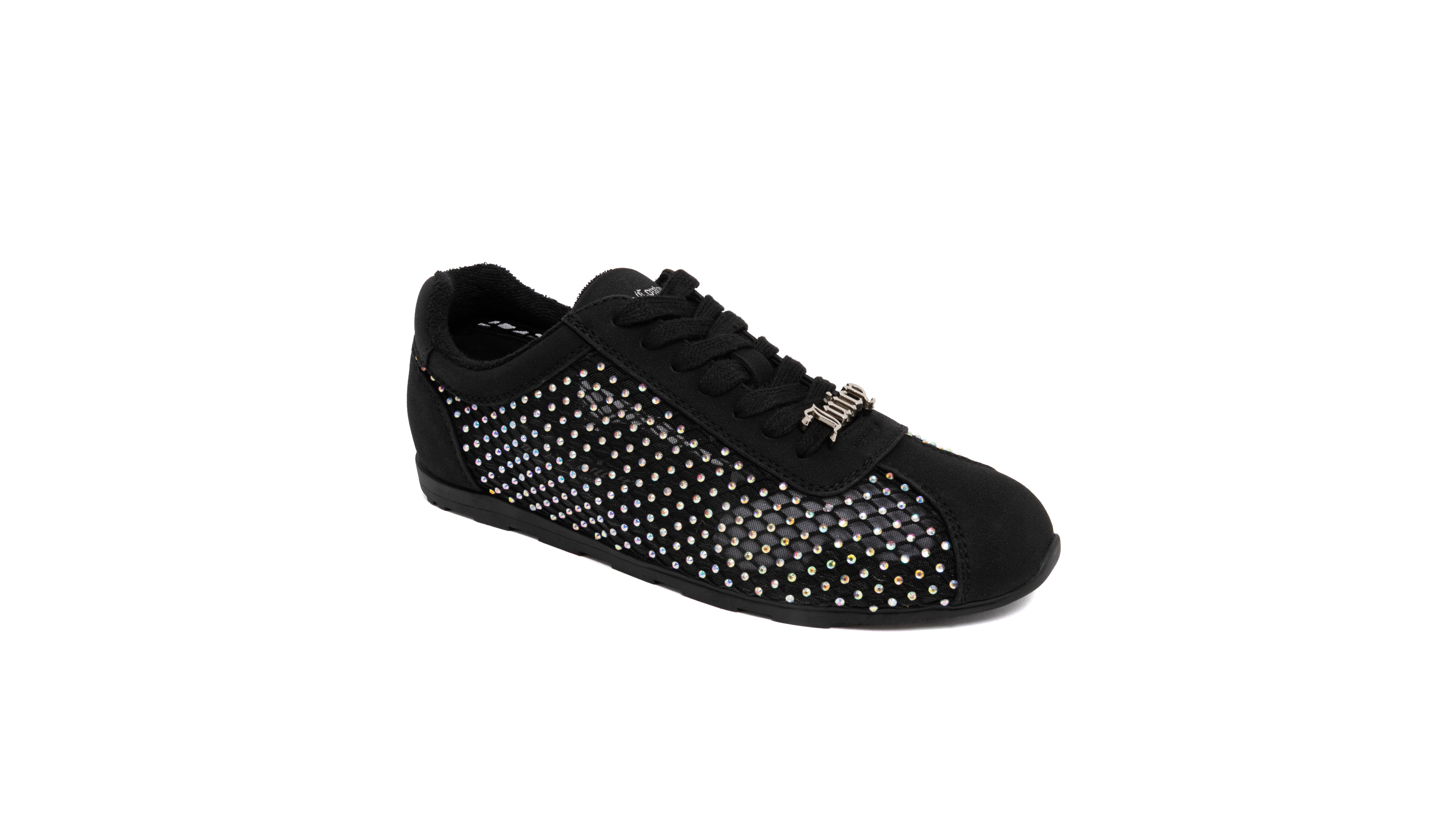 Juicy Couture Women's Flirt Rhinestone Mesh Lace-Up Sneakers