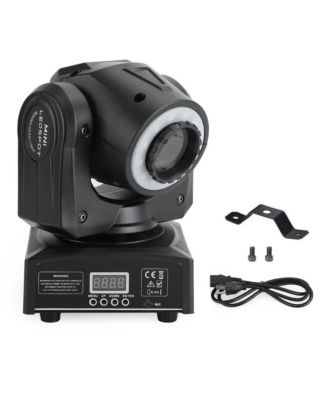 100W RGBW Moving Head Stage Light with Dynamic Pattern & Rainbow Effects, Sound/DMX Ready