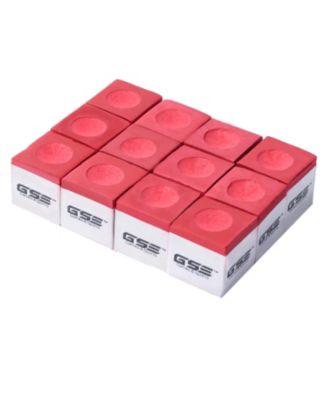 12-Pack Billiard/Pool Cue Chalks, Billiard Pool Table Accessories for Home/Tournament Use