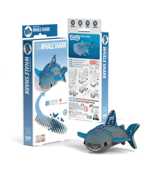 Детский пазл Eugy Whale Shark 1-50 Piece 3D Puzzle, Ages 6+