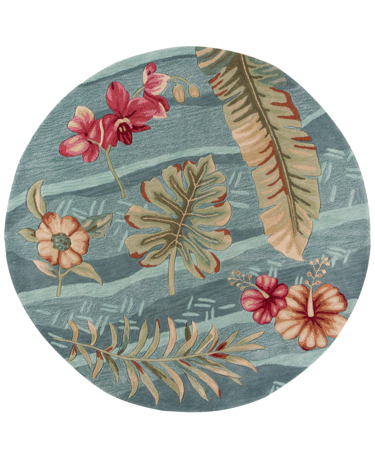 Kas Coral 4166 Seafoam Visions 5'6in Round Rug