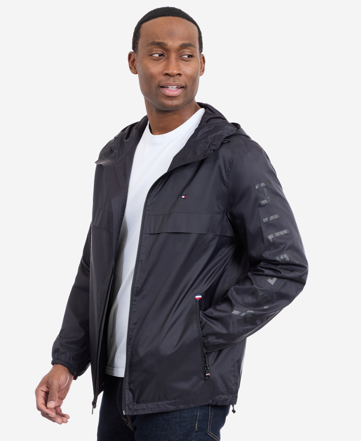 Tommy Hilfiger Men's Hooded Windbreaker Jacket