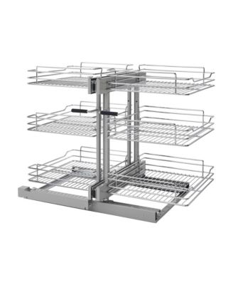 Pullout Corner Cabinet Organizer w/ Soft-close Three-Tier, 5PSP3-18SC-CR
