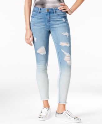 white ripped skinny jeans for juniors