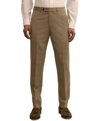 Brooks Brothers Men's Plaid Stretch Regular-Fit Suit Trousers