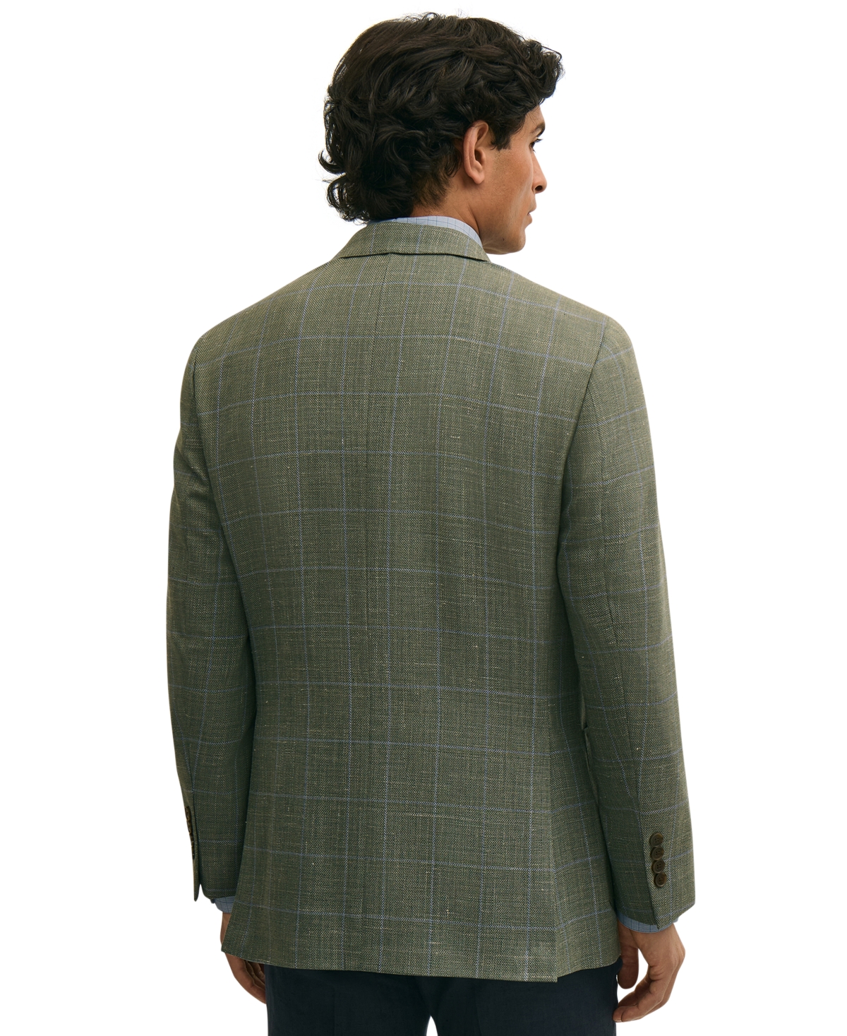B by Brooks Brothers Men's Hopsack Classic-Fit Wool Blazer