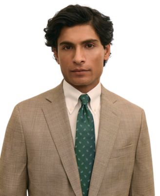 Brooks Brothers Men's Plaid Stretch Classic-Fit Suit Jacket