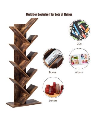 8-Tier Free Standing Tree Bookshelf