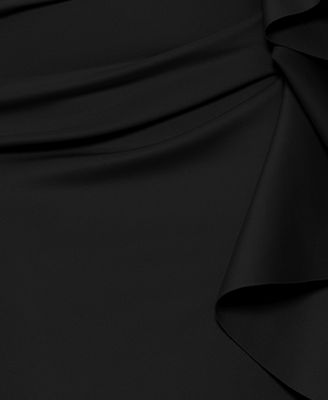 Scuba Off-The-Shoulder Gown