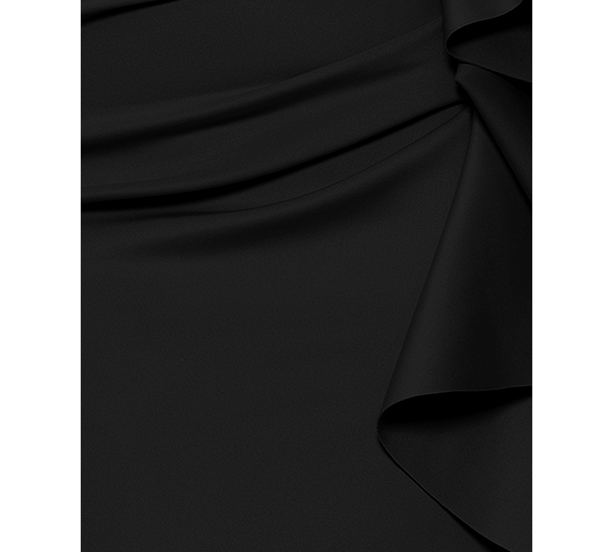 Xscape Scuba Off-The-Shoulder Gown