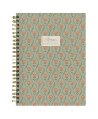 July 2026 - June 2027 Repeated Posies Medium Weekly Monthly Planner