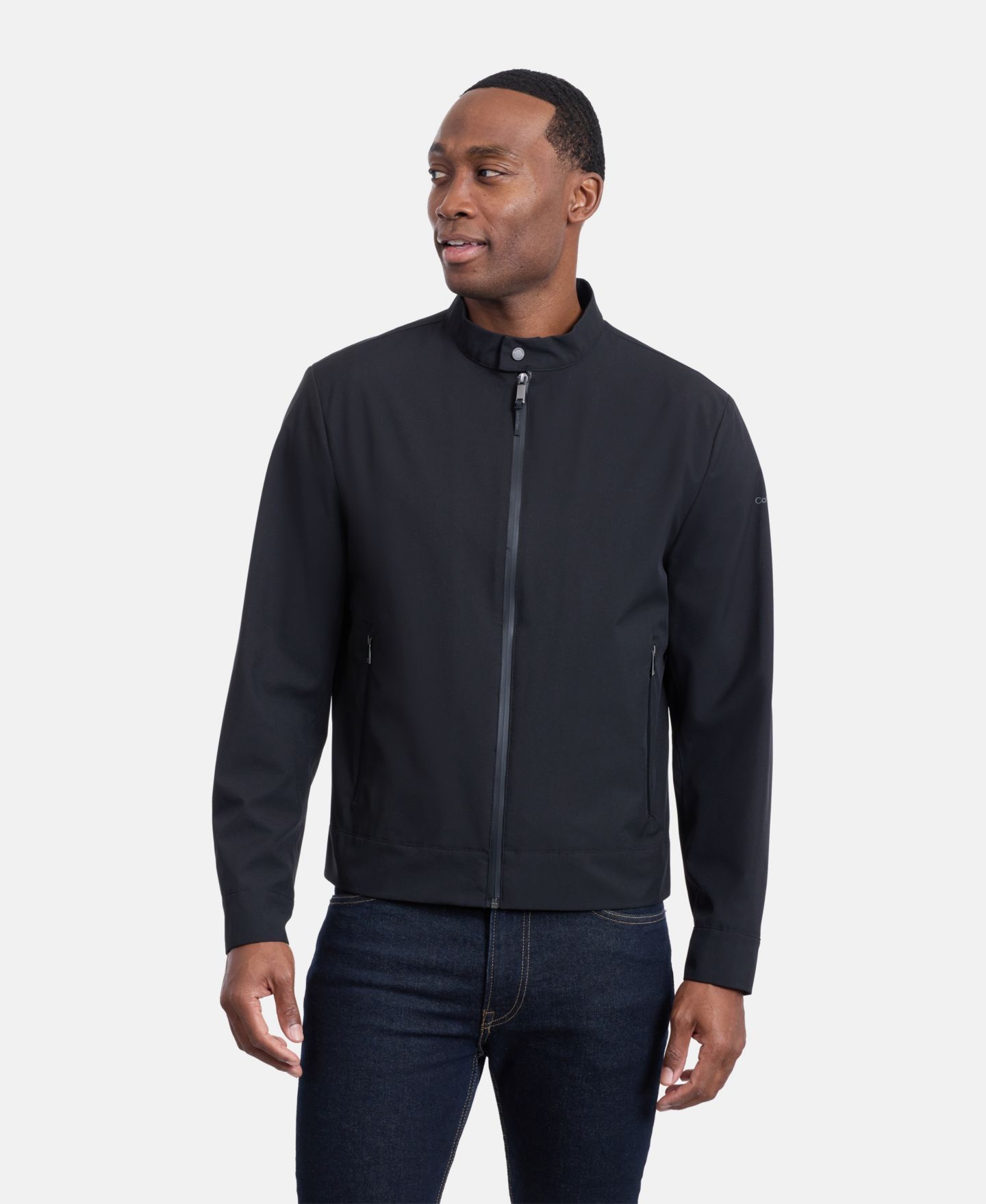 Мужская куртка Calvin Klein Mesh-Lined Golf, цвет: Чёрный — фото 5