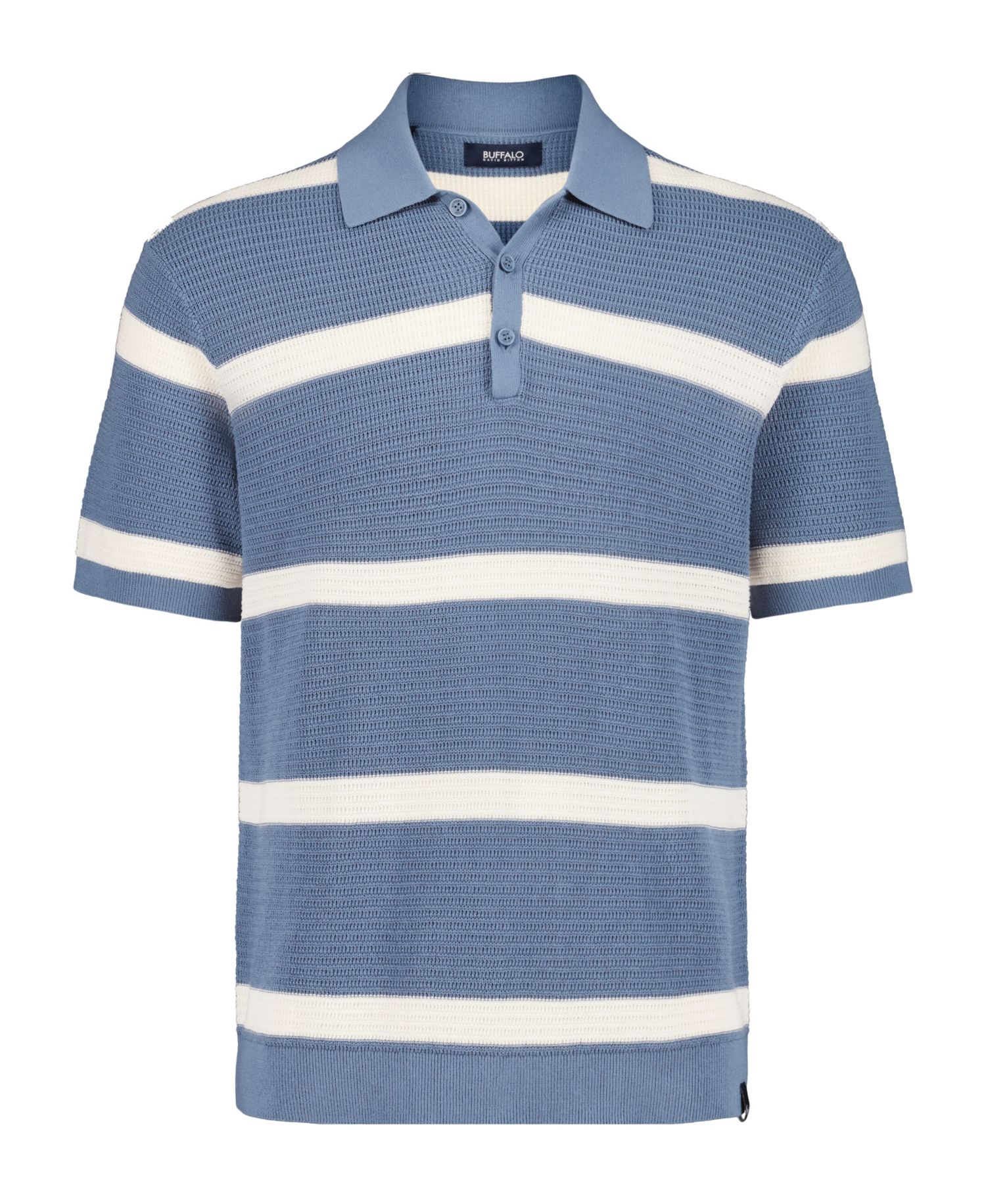 Men's Winder Textured Striped Polo Sweater