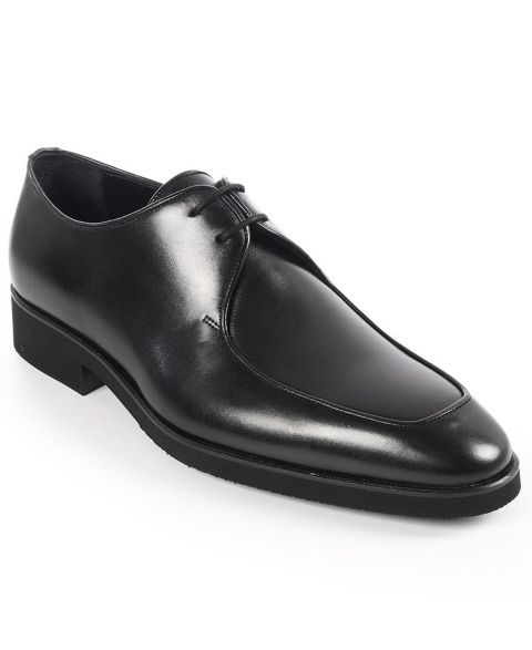 Мужские туфли VELLAPAIS Classic Leather Derby, цвет: Чёрный