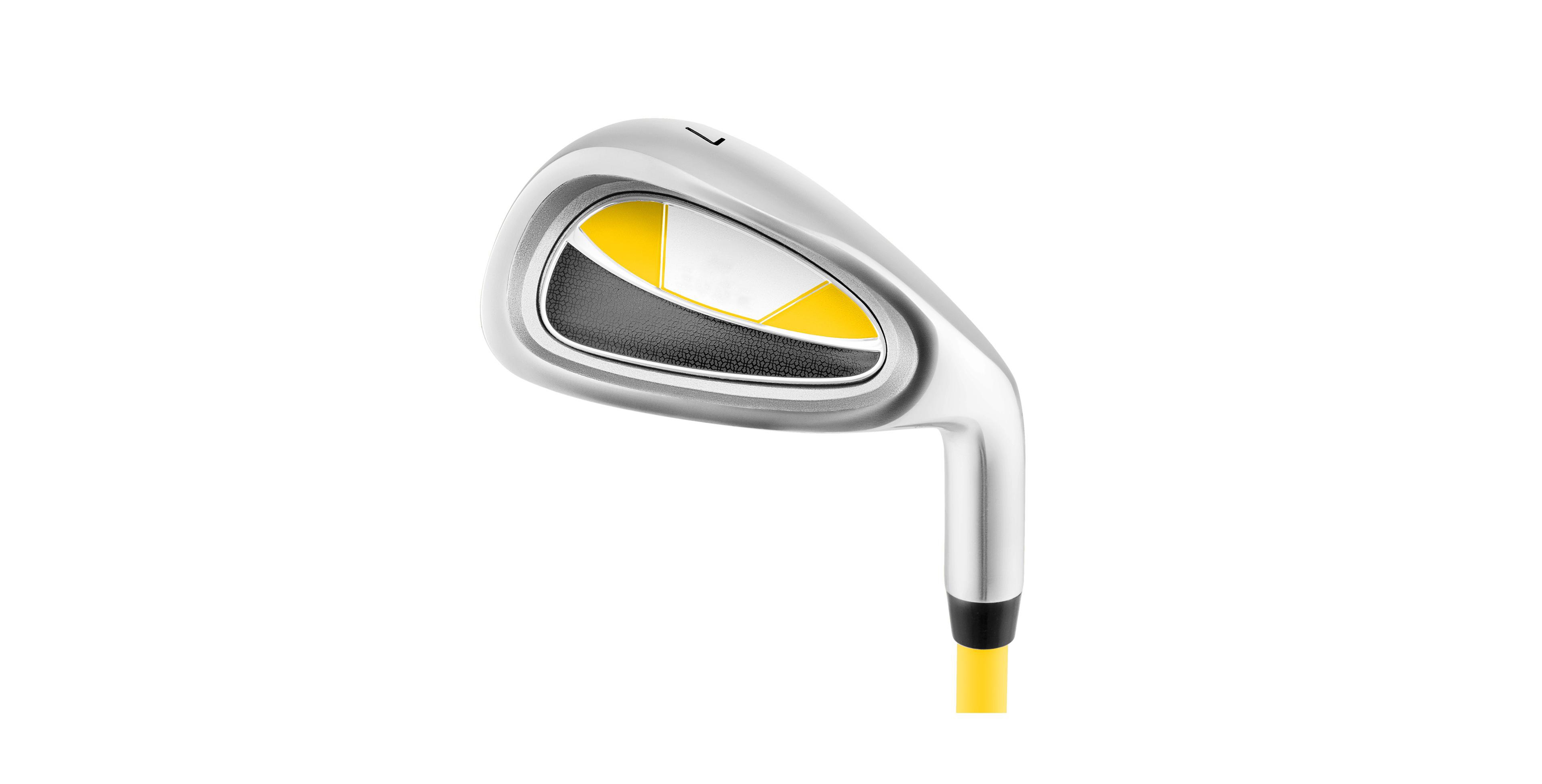 Mecale Kids Golf Club with Fiberglass Shaft & Headcover, for Boys & Girls