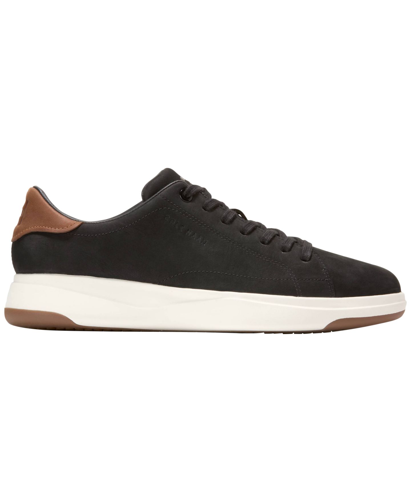 Мужские кроссовки Cole Haan GrandPro Tennis Lace-Up 2.0 Sneakers, цвет: Чёрный нубуковый — фото 2