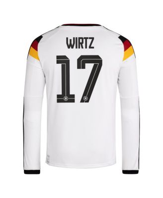 Men's Florian Wirtz White Germany National Team 2026 Home Replica Long Sleeve Jersey