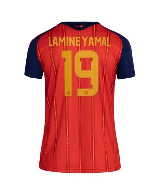 Women's Lamine Yamal Red Spain National Team 2026 Home Replica Jersey