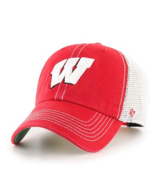 Men's Red Wisconsin Badgers Clean Up Adjustable Hat