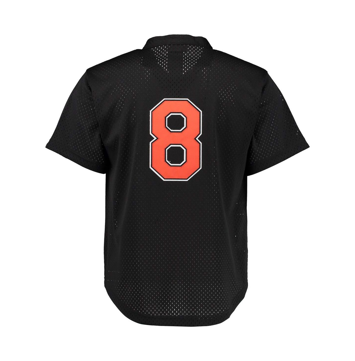 Мужской топ Mitchell & Ness Cal Ripken Jr. Black Baltimore Orioles Cooperstown Mesh Batting Practice Jersey — фото 21