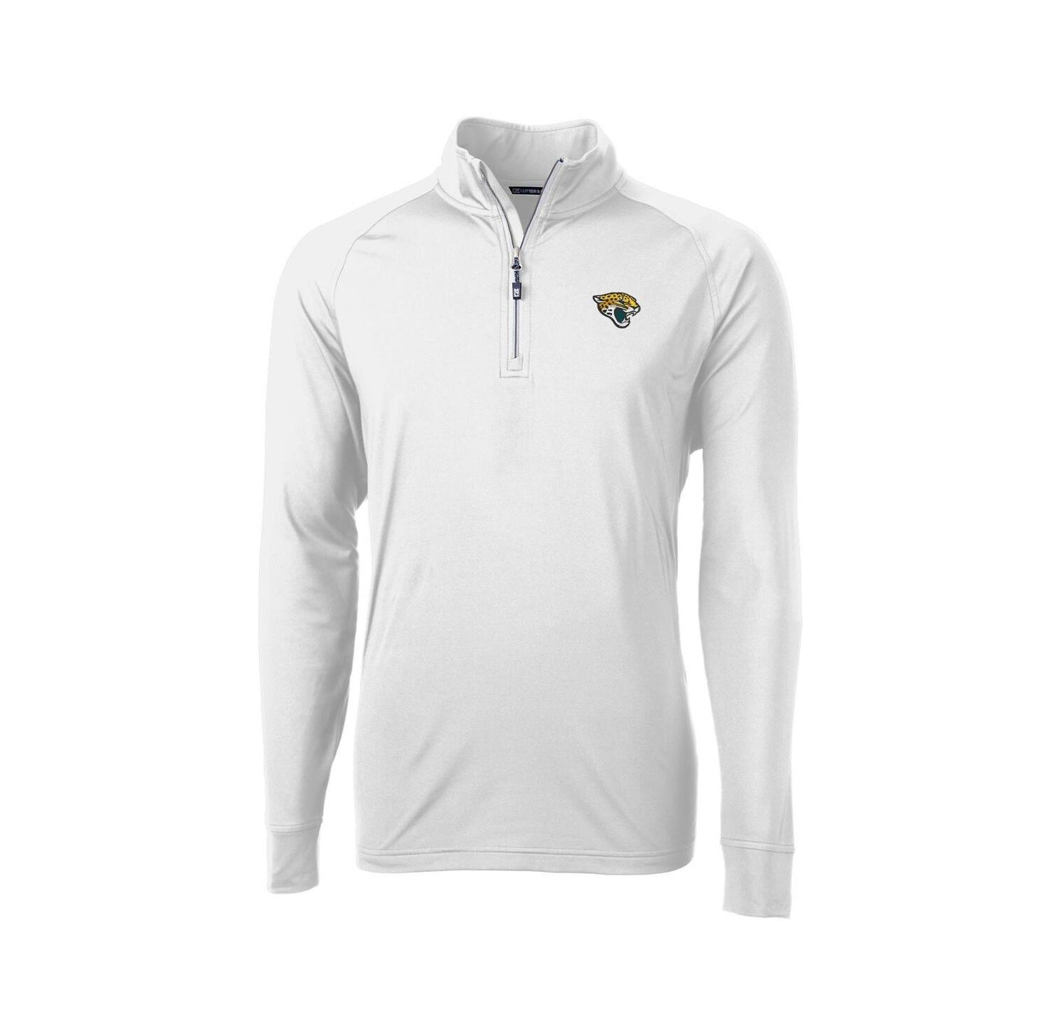 Men's White Jacksonville Jaguars Adapt Eco Knit Quarter-Zip Pullover Jacket